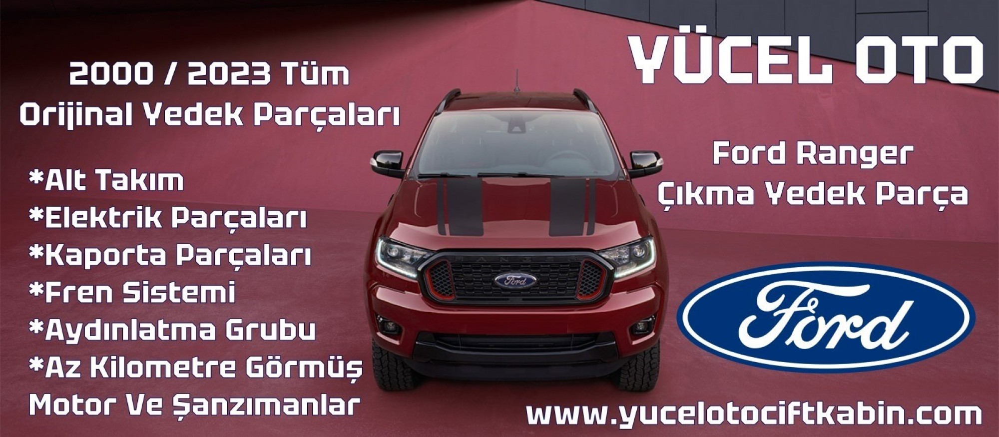 ford ranger çıkma yedek parça